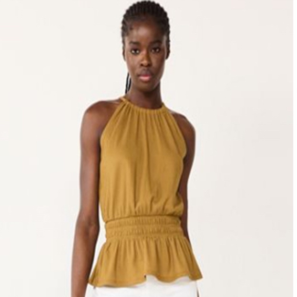 Nine West Halter Neck Peplum Top